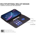 thumbnail image 5 of Wallet Case for Samsung Galaxy S25+ Plus, Detachable Shoulder Strap Hand Wrist Cards Slots Flip Stand Shockproof Premium PU Leather Cover for Samsung Galaxy S25+, Black, 5 of 7