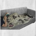 thumbnail image 6 of Vintage Woman Soft Flannel Fleece Throw Blanket, Retro Ladys Posing with Victorian Style Fashion Hats Corset and Gloves, Cozy Plush for Indoor and Outdoor Use, 50" x 60", Multicolor, by Ambesonne, 6 of 6