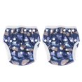 thumbnail image 2 of Baby Swim Diaper Pants Waterproof Button Adjustment Breathable Reusable Toddlers Bathing Shower Swim Diaper for Swimming Lesson T16, 2 of 4