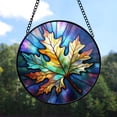 thumbnail image 7 of 89Bloom Oak Leaf Window Hanging Stained Glass, Oak Leaf Suncatchers for Windows Stained Glass, Stained Glass Oak Leaf suncatcher, 7 of 7