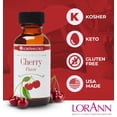 thumbnail image 5 of LorAnn Oils Super Strength Flavoring - Used For Candy Making, Flavoring Extracts, Baking, Hard Candy, and Flavor Oils - Bold, Natural Flavors 4X Stronger Than Extracts - Cherry, 1 fl dram, 5 of 6