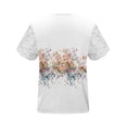 thumbnail image 5 of TaTaai Spring Floral Printed Pullover for Women， V Neck Short Sleeve Casual Top， Lightweight Loose Fit Blouse for Daily Outfits Gift, 5 of 5