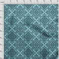 thumbnail image 4 of oneOone Cotton Poplin Turquoise Blue Fabric Asian Block Sewing Craft Projects Fabric Prints By Yard 42 Inch Wide, 4 of 4