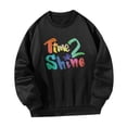thumbnail image 3 of Mujer Jersey Sudadera Cuello Redondo Jersey Tops Moda Cómoda Ropa Deportiva XL, 3 of 8