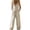 #481-Khaki, variant on AUNVITO Women's Cotton Linen Jumpsuit V-Neck Sleeveless Button Front Loose Fit Casual Comfortable