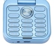 thumbnail image 3 of 2G Flip Mobile Phone for Seniors, Dual Nano SIM, FM Radio, Media Player, LED Flashlight, HD Rear Camera, Small Flip Cell Phone with Lanyard, Blue, 3 of 4
