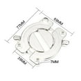 thumbnail image 2 of LEFU 2 Pack Zinc Alloy Table Buckle Connectors, Table Board Connector Hardware Accessories Heavy Duty Zinc Alloy, 2 of 8
