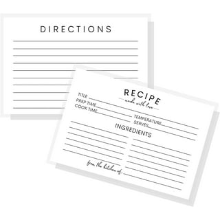 Personalized Recipe Cards – The Write Choice