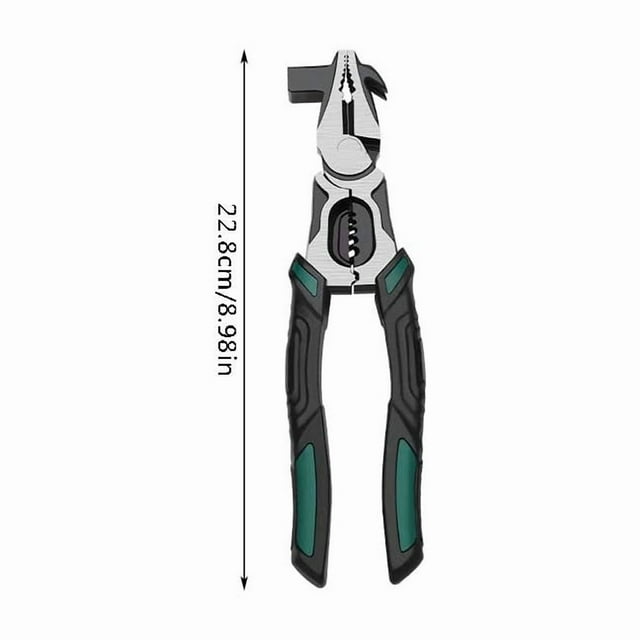 Pliers Industrial Grade Labor Saving Cutters Flat Nose Multifunctional Electrical with Nail Pulling Feature