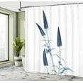 thumbnail image 5 of Ambesonne Flower Shower Curtain, X-Ray View of a Blossom, 69"Wx75"L, Teal White, 5 of 5