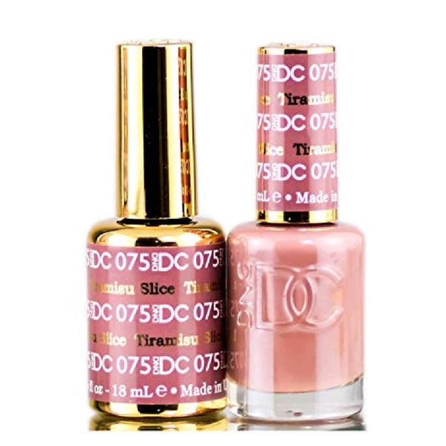 Set de esmaltes de uñas DAISY DND Tiramisú Slice Gel 15 ml + Esmalte