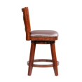 thumbnail image 2 of Boraam Broadmoor Counter Height Swivel Wood Kitchen Bar Stool - Cherry Finish, 2 of 4