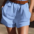 thumbnail image 6 of Sentmoon One Piece Shorts Romper Sleeveless Crew Neck Outfit Solid Color with Zipper Regular Fit Overall Dress Summer for Party and Festival S-3XL, 6 of 7