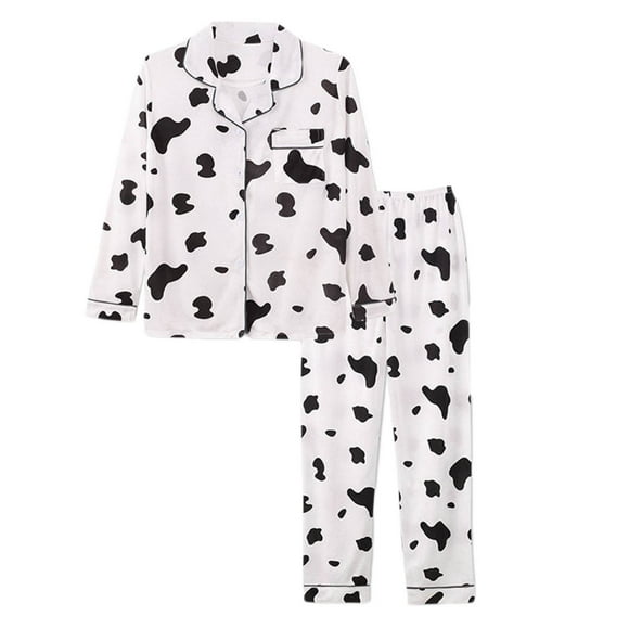 RKSTN Pyjama pour Femmes Ensembles Légers Imprimés Floraux Décontractés à Manches Longues avec Pantalons Longs Amples Deux Pièces Pajamas Set