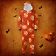 thumbnail image 1 of Family Halloween Pjs Matching Sets Halloween Print Long Sleeve Zippered One Piece Pajama Hooded Jumpsuit Winter Halloween Pjs Family Set, 1 of 4