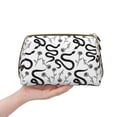 thumbnail image 4 of Naloa Hand Drawn Snake Leather Makeup Bag for Purse Travel, Portable Small Cosmetic Organizer for Women and Girls, Make up Bag with Zipper, 4 of 8