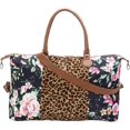 thumbnail image 1 of Bolsa de viaje de lona YONGSHENG con diseño de leopardo floral para mujer grande con correa, 1 of 1