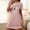 Pink, variant on Sakmal Black Moo Moos for Women Nightgown Comfy Short Loungewear Short Sleeve Butterfly Print Nightgowns for Women