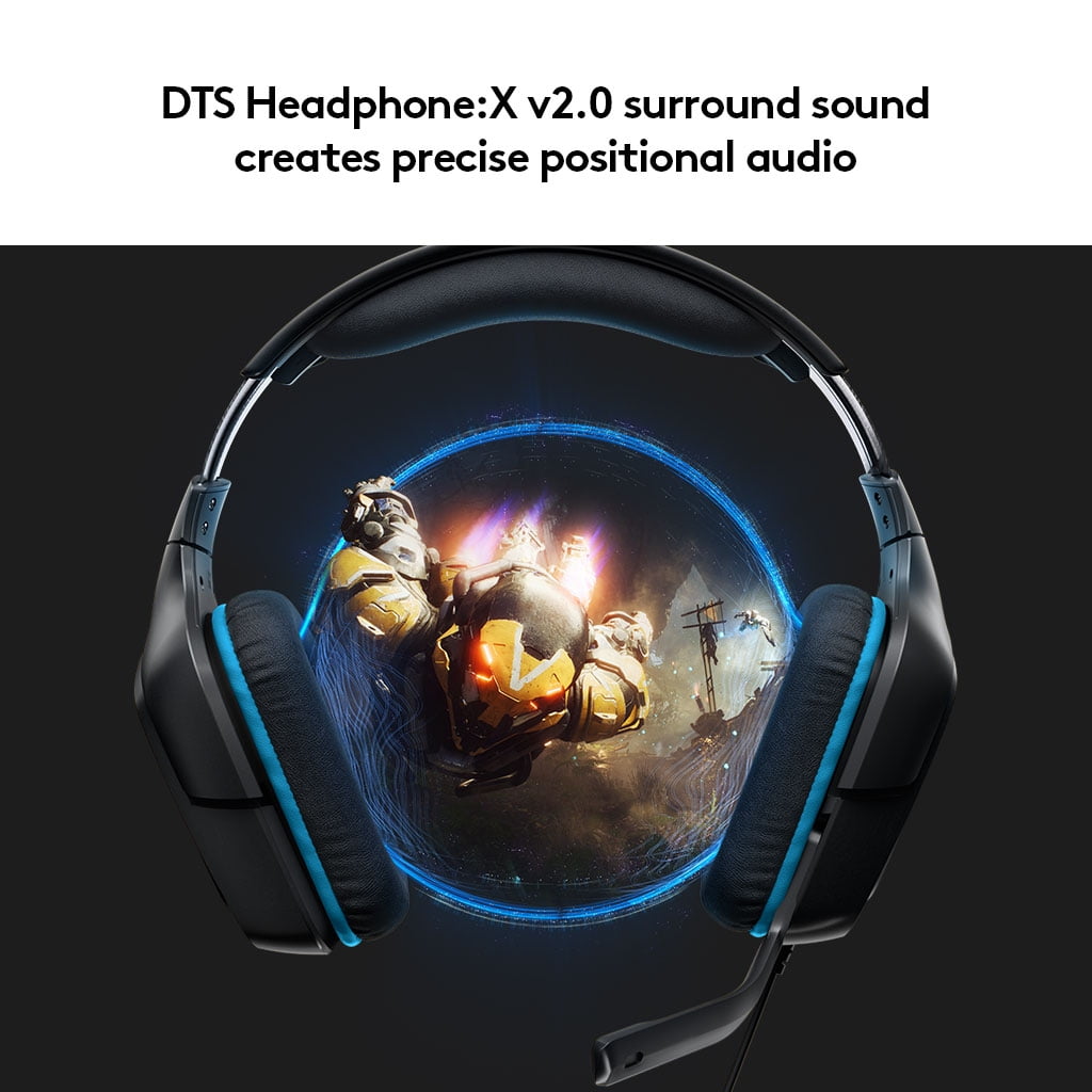 Logitech G432 DTS X 7.1 Surround Sound Wired PC Gaming Headset for sale  online