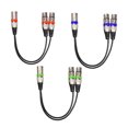 thumbnail image 3 of unbranded 3Ud Cable Extensión De Audio Xlr Macho A Dos Salidas Xlr Para Equipos De Sonido Variados, 3 of 8
