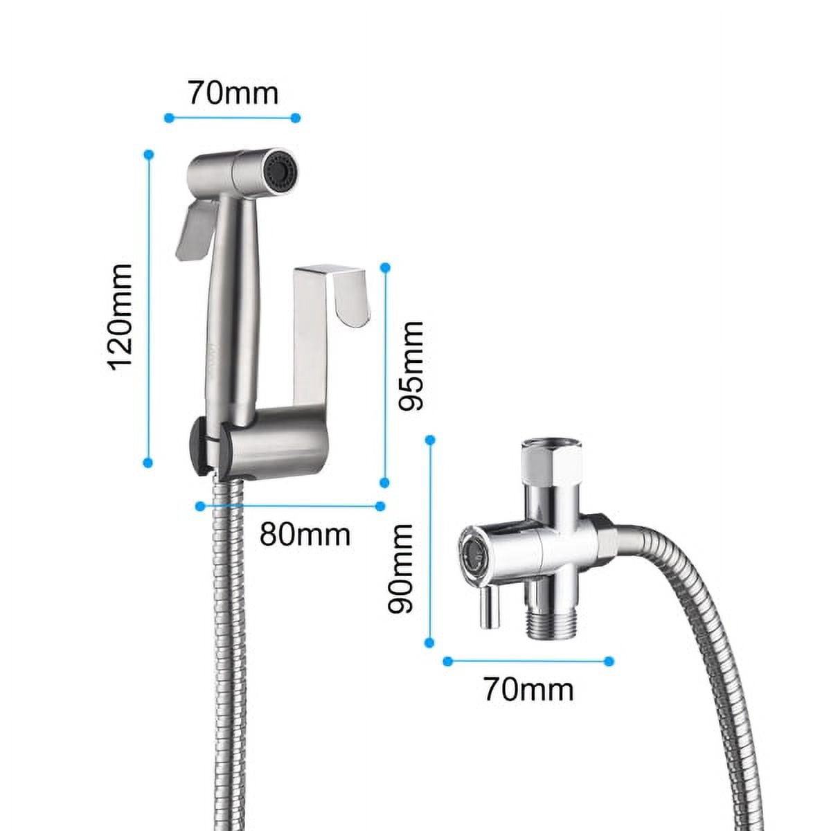 Handheld Bidet Sprayer for Toilet, Multi-Purpose Cloth Diaper Sprayer Kit with 2 Mount Options, DIY Install, Jet & Soft Spray Modes