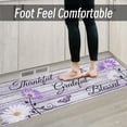 thumbnail image 3 of Farmhouse Kitchen Mats for Floor 3 Piece, Purple Kitchen Rugs and Mats Non Skid Washable for Kitchen Sink Floor, Floral Purple Kitchen Accessories and Decor Kitchen Mat, 17"x30"+17"x47"+17"x59", 3 of 5