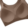 thumbnail image 5 of Liuchenyi Hot Sales Womens Bras Jelly Bras for Women No Underwire Comfort Wireless Push Up Bras Seamless Scalloped Lift Everyday Bralettes Coffee, 5 of 5