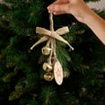 thumbnail image 6 of Honmine Christmas Small Bells Twines Decor, Bow Cones Pine Branches Wood Slices, Tree Decoration Scene Set Up Supplies for Holiday, Craft, Display, 6 of 6