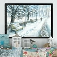 thumbnail image 1 of Designart Winter Park At Christmas Traditional Framed Wall Art, 1 of 4