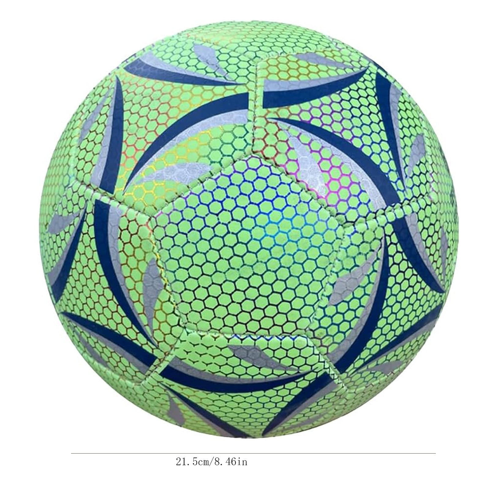Glow in the Dark Soccer Ball Size 5, Fluorescent Night Training Football with High Visibility, Durable Sports Equipment for Night Games and Outdoor Play