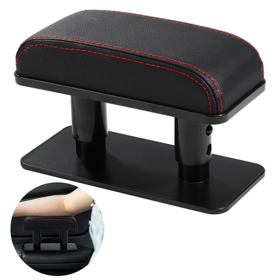 Car Armrest Pad, Adjustable Armrest Left Elbow Support, General Leather Booster Pad, Central Armrest Box