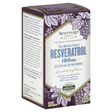 Reserveage Organics Reserveage  Resveratrol, 60 ea