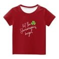 thumbnail image 2 of Edvintorg 3-14Years St. Patrick's Day T-Shirts For Kids Clearance Summer Printed Short Sleeve Casual Shirts Children's T-Shirt For Boys Girls Children Clothing, 2 of 4