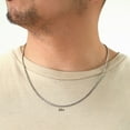 thumbnail image 3 of Nuragold 10K White Gold Solid Rope Diamond Cut Chain Necklace 16"-30" (1.5mm-6mm) Made in Italy (Mens Womens Unisex Jewelry, 3 of 22