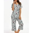 thumbnail image 4 of Women's Sleepwear Tops with Capri Pants Pajama Sets, 4 of 4