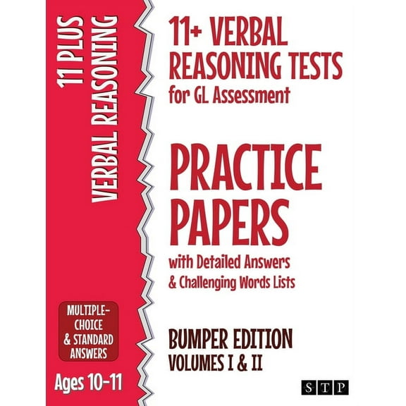 11 Verbal Reasoning Tests for GL Assessment Practice Papers with Detailed Answers & Challenging Words Lists Bumper Edit, (Paperback)