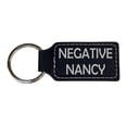 thumbnail image 3 of Keychain - Rectangle - Negative Nancy - Leather, 3 of 4