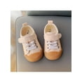 thumbnail image 5 of Frontwalk Toddler Flats Non-slip Walking Shoes Comfort Canvas Sneakers School Comfortable Casual Sneaker Boys Girls First Walker Beige 3C, 5 of 9