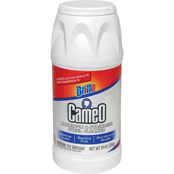 Brillo Cameo Cleaner, Perfect on Aluminum, Stainless Steel, Copper, Brass & Porcelain, No Scratch Formula 10 Ounce Pack of 1