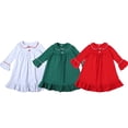 thumbnail image 5 of Ropa para bebés y niños pequeños, conjuntos de pijamas navideños para niños y niñas, ropa de invierno de algodón para las fiestas, pijamas navideños familiares a juego para niños, 5 of 5