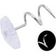 thumbnail image 3 of Plastic Twisted Pin 60pcs Clear Heads Twist Pins Screw Pins Stainless Steel Bed Skirt Pins Twisted Pins for Upholstery Slipcovers Drapes Fabric, 3 of 5