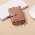 thumbnail image 2 of Monedero con cremallera, cartera corta, cartera para mujer, de moda, de color liso, con estampado de lichi, cartera para múltiples tarjetas, 2 of 3