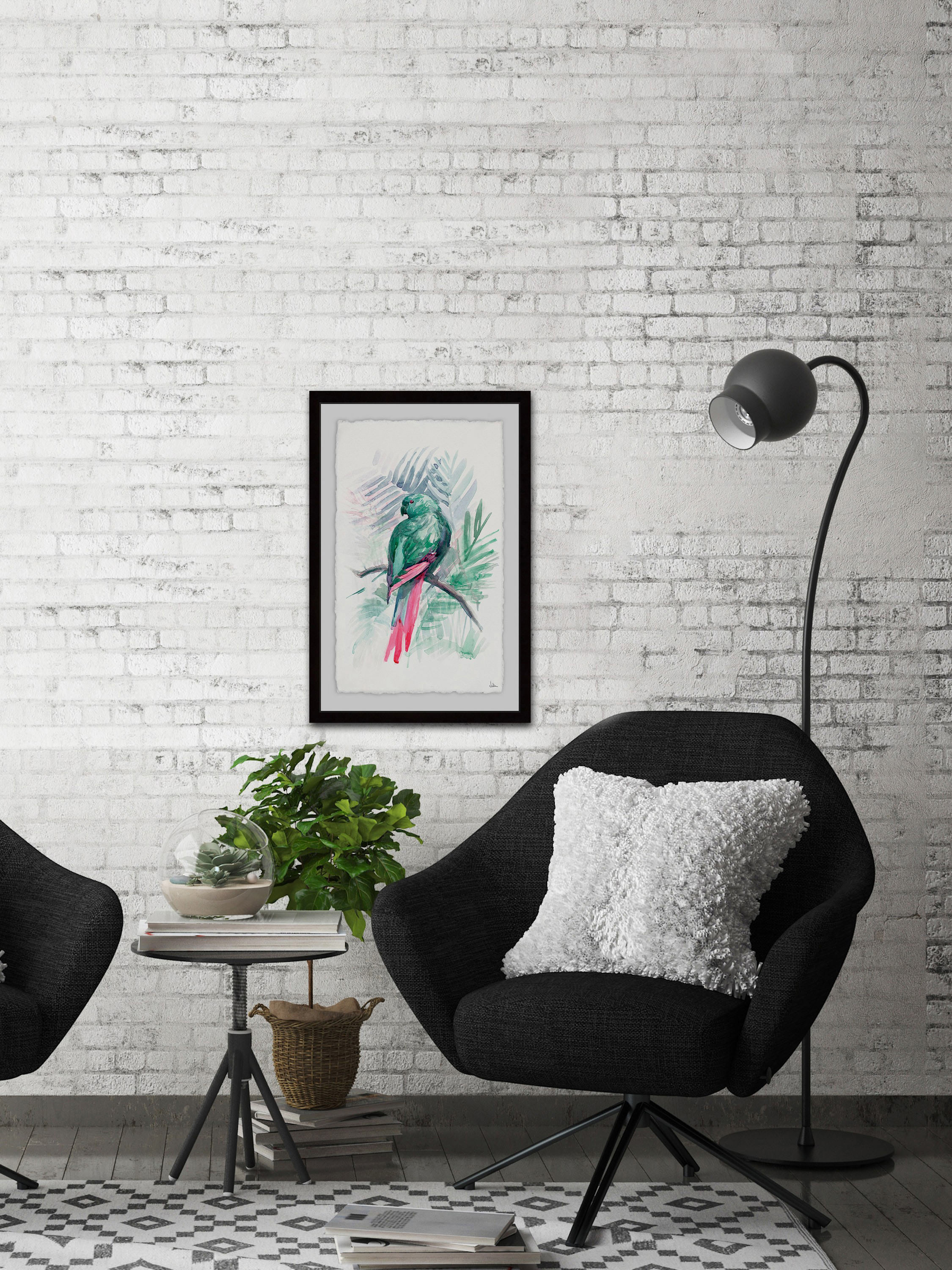 Blissful Bird Framed Painting Print