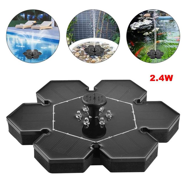 Bomba de fuente solar de diamante hexagonal 6led-2.4W Adepaton FLD-2289