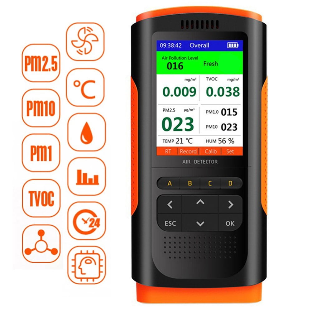 RANMEI Compact Air Pollution Meter With Lcd Display For Indoor Air Quality Check