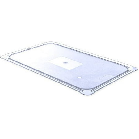 Carlisle 10216U07 StorPlus Full Size Polycarbonate Universal Flat Surface Food Pan Lid  Clear