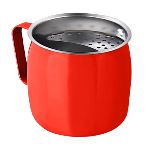 School Season Sale! Cameland 304 Stainless Steel Crescent Cup High Value Mug Cup Slag Separator Tea Cup