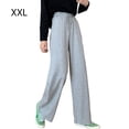 thumbnail image 1 of Pantalones de mujer Pantalones largos deportivos sueltos de cintura alta con pierna ancha, gris, XXL sidaley AP001457-05, 1 of 7