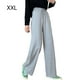 thumbnail image 1 of Pantalones de mujer Pantalones largos deportivos sueltos de cintura alta con pierna ancha, gris, XXL sidaley AP001457-05, 1 of 7