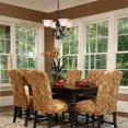 thumbnail image 4 of Beaumont Lane 4 Light Tea Stone Glass Chandelier in Rubbed Bronze, 4 of 4